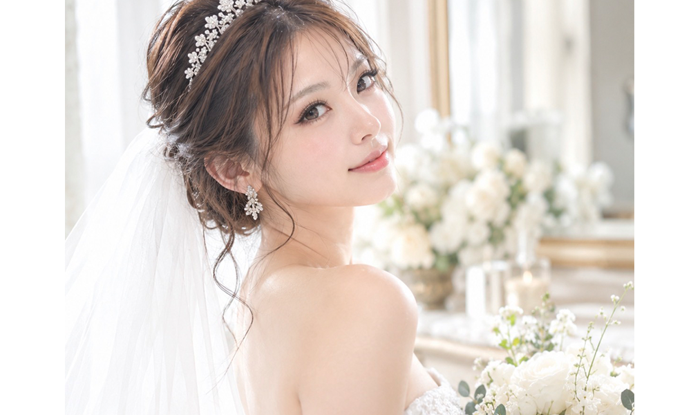 花嫁衣裳の女性